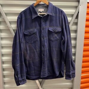 Wallace & Barnes Heavyweight Plaid Flannel Work Shirt (XL)